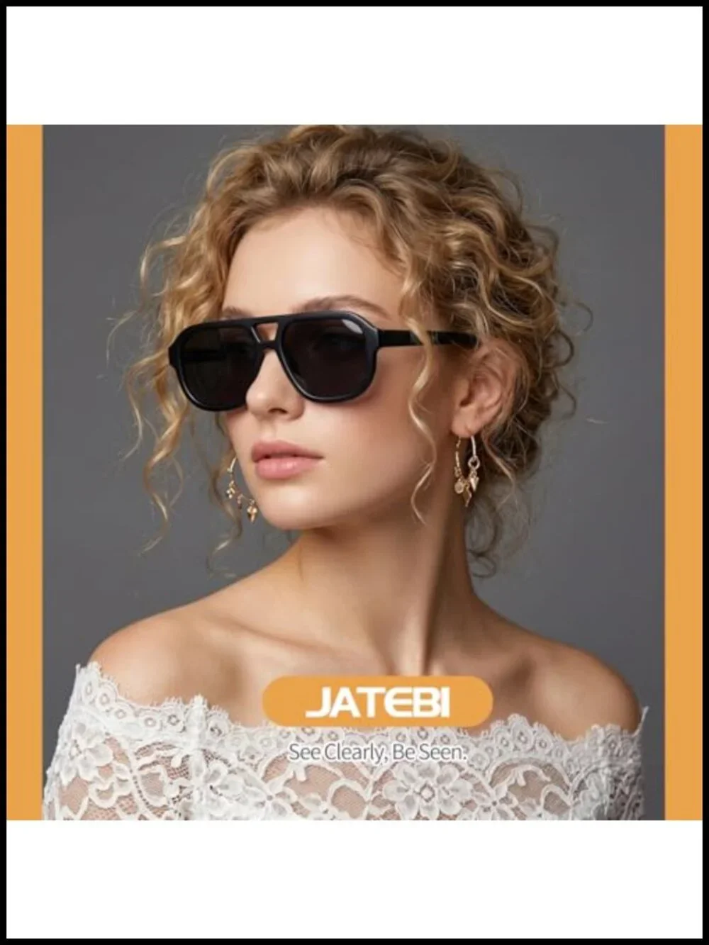 Retro Aviator Sunglasses UV400 Protection Lightweight PC Frame Vintage Pilot